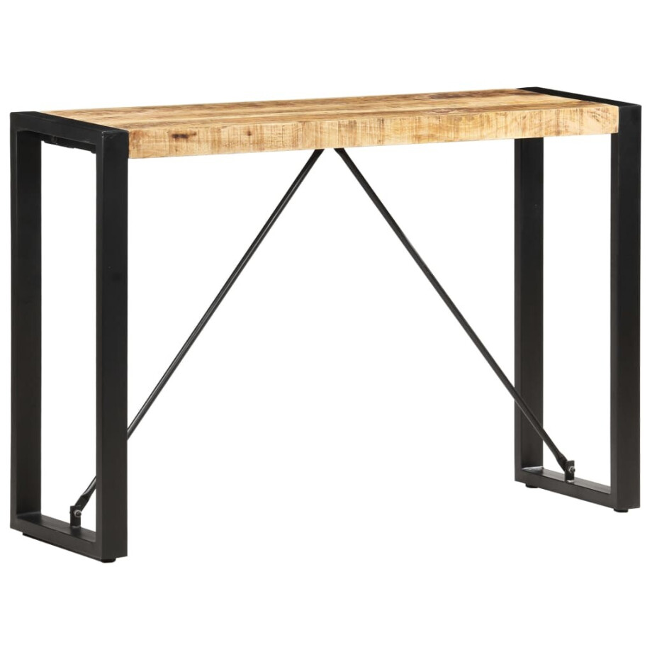 vidaXL Wandtafel 110x35x76 cm massief mangohout afbeelding 1