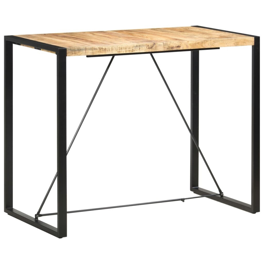 vidaXL Bartafel 140x70x110 cm massief mangohout afbeelding 1