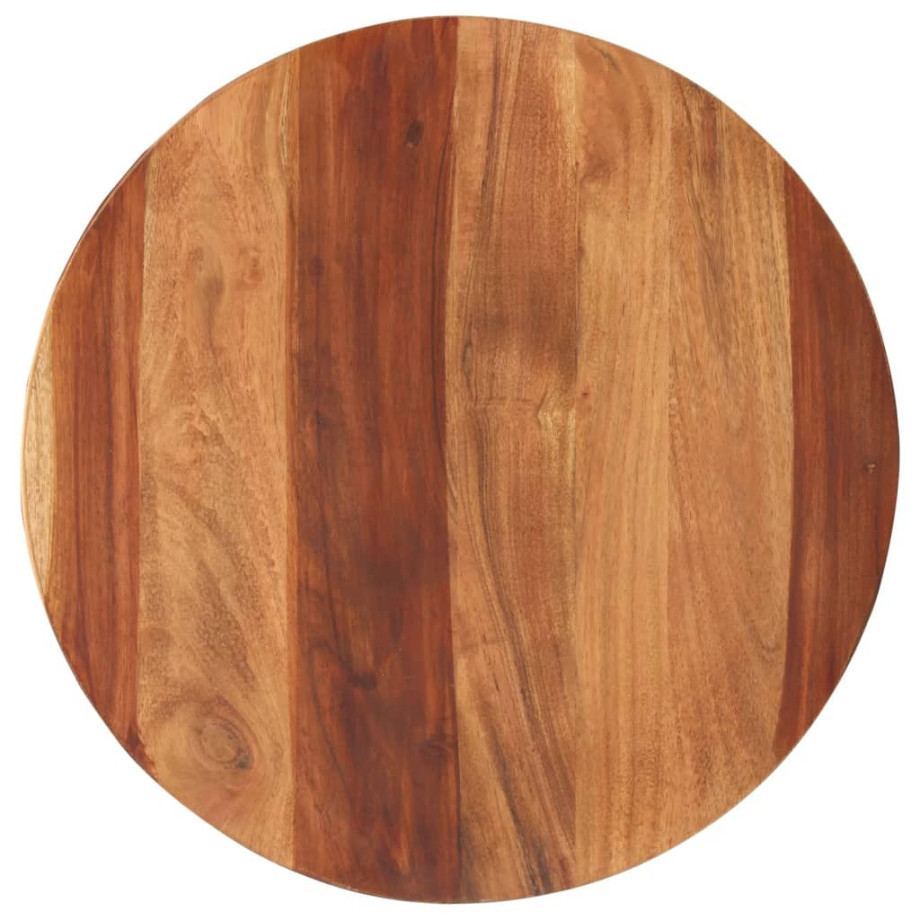 vidaXL Tafelblad rond 25-27 mm 50 cm massief acaciahout vidaXL Tafelblad rond 25-27 mm 50 cm massief acaciahout afbeelding 1