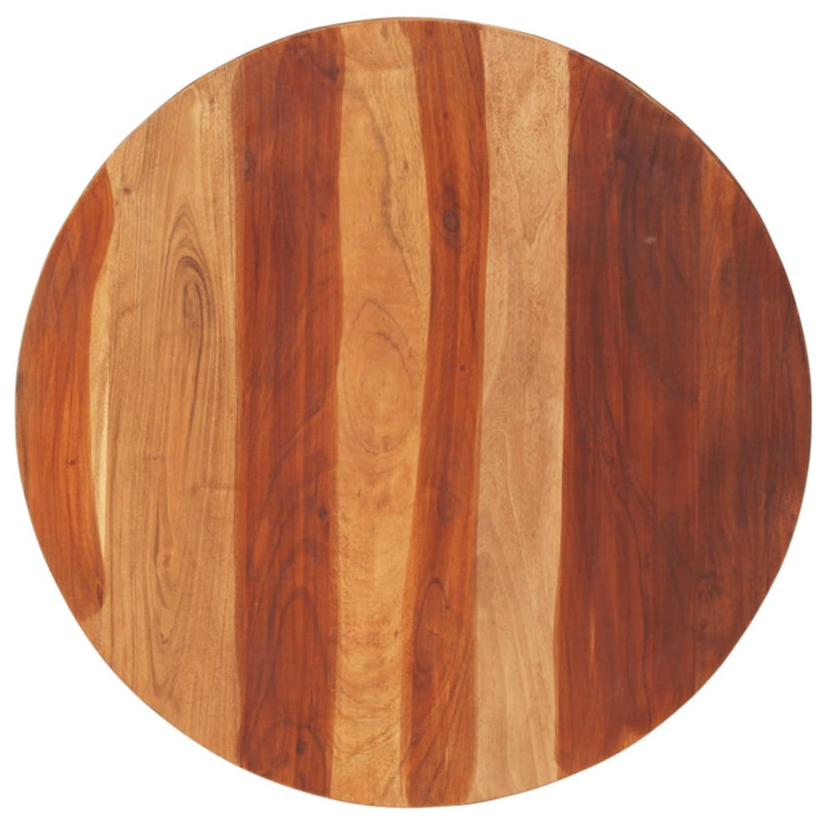 vidaXL Tafelblad rond 25-27 mm 70 cm massief acaciahout vidaXL Tafelblad rond 25-27 mm 70 cm massief acaciahout afbeelding 1