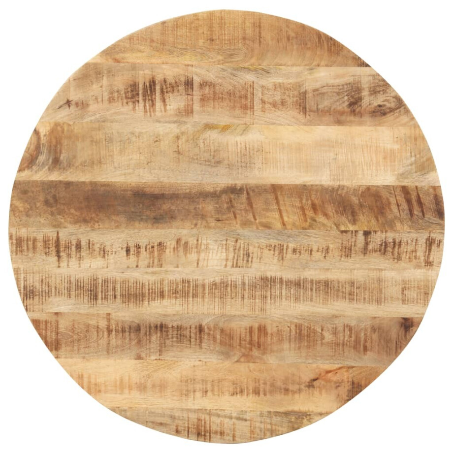 vidaXL Tafelblad rond 15-16 mm 70 cm massief mangohout afbeelding 1