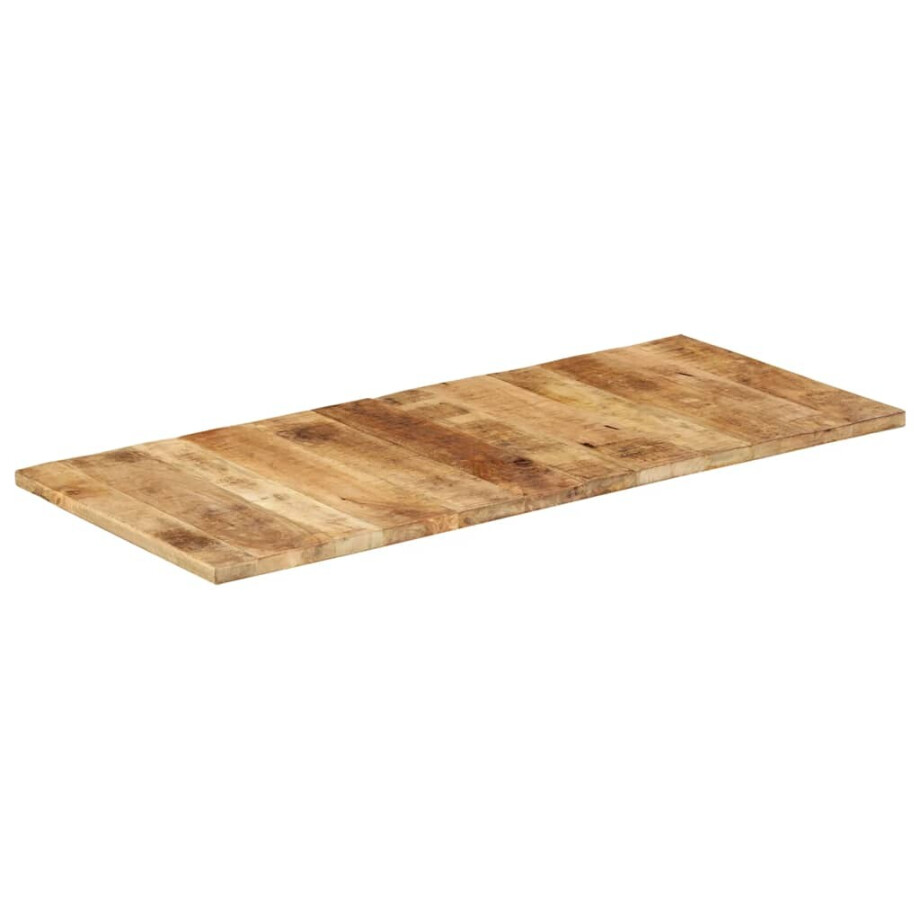 vidaXL Tafelblad 25-27 mm 140x60 cm massief mangohout afbeelding 1