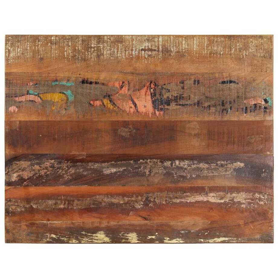vidaXL Tafelblad rechthoekig 15-16 mm 70x90 cm massief gerecycled hout afbeelding 1