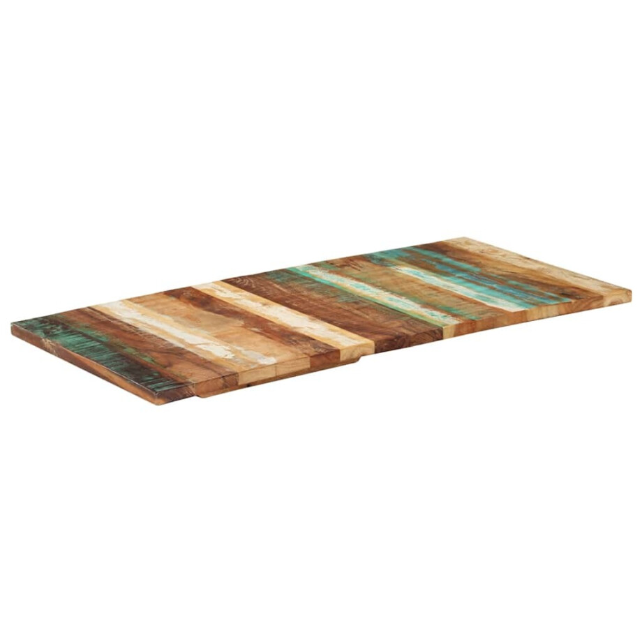 vidaXL Tafelblad rechthoekig 25-27mm 60x120 cm massief gerecycled hout afbeelding 1