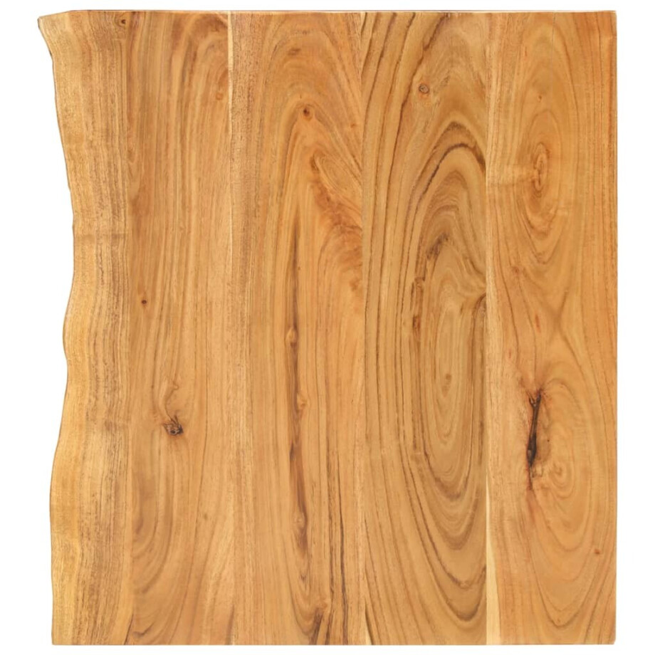 vidaXL Wastafelblad 80x52x2,5 cm massief acaciahout vidaXL Wastafelblad 80x52x2,5 cm massief acaciahout afbeelding