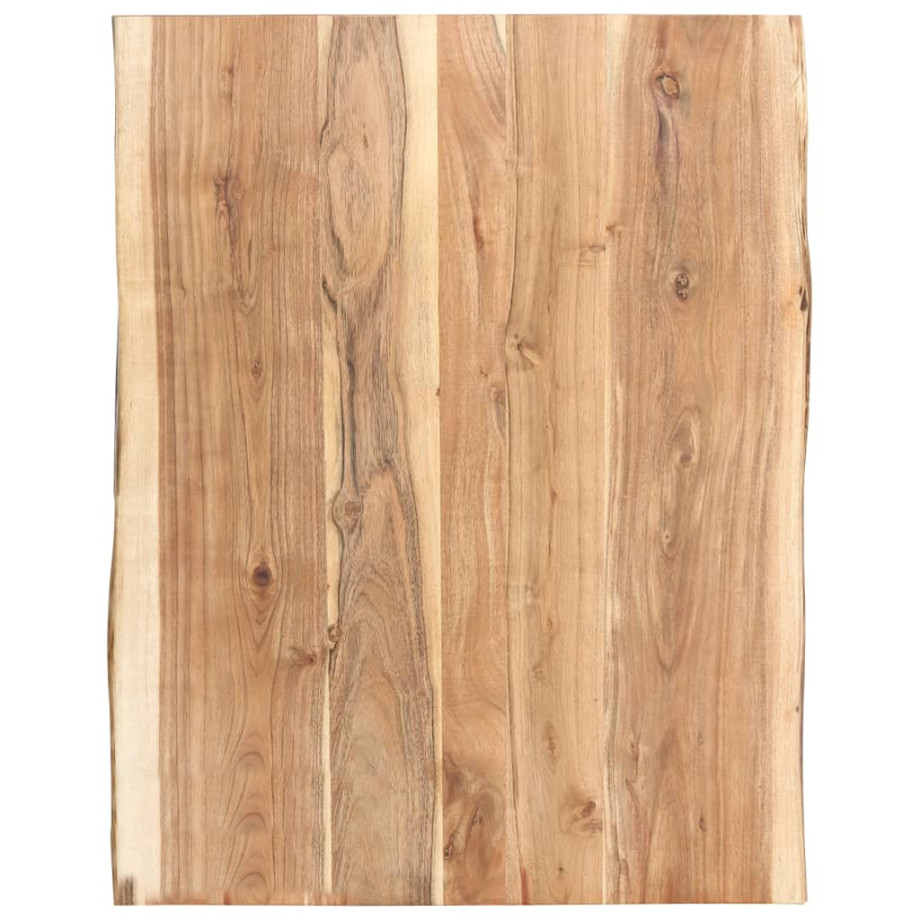 vidaXL Tafelblad 80x(50-60)x3,8 cm massief acaciahout afbeelding 1