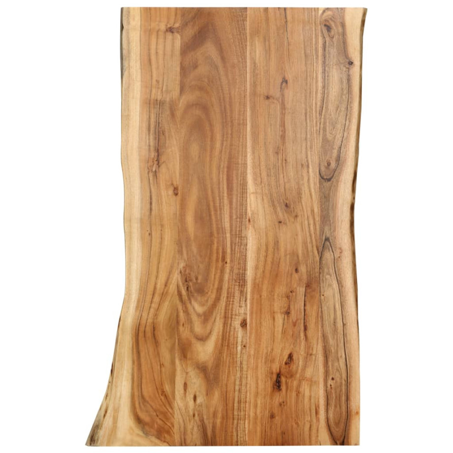 vidaXL Tafelblad 100x(50-60)x2,5 cm massief acaciahout afbeelding 1