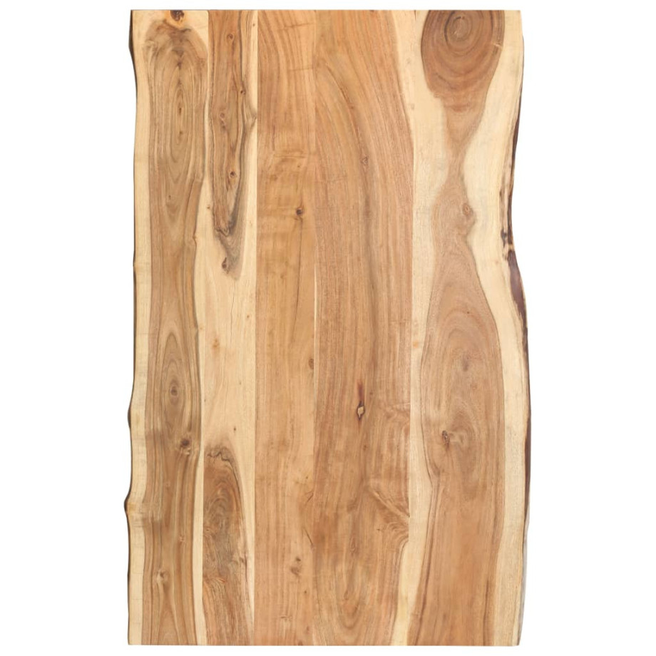 vidaXL Tafelblad 100x(50-60)x3,8 cm massief acaciahout afbeelding 1