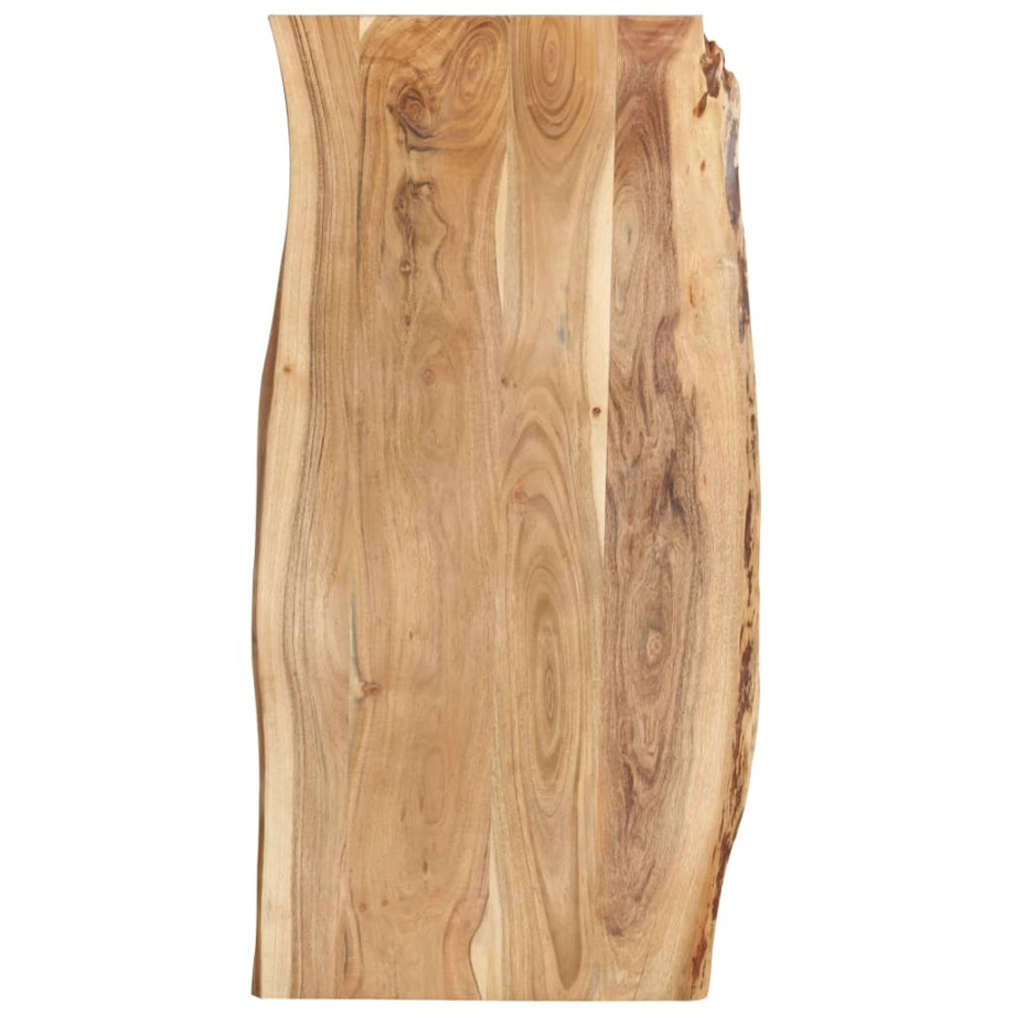 vidaXL Tafelblad 118x(50-60)x2,5 cm massief acaciahout afbeelding 1