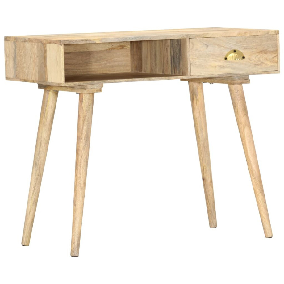 vidaXL Wandtafel 90x45x75 cm massief mangohout vidaXL Wandtafel 90x45x75 cm massief mangohout afbeelding 1