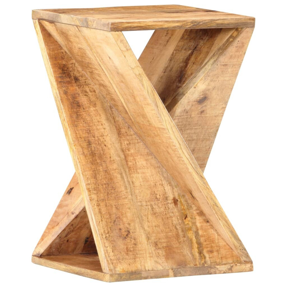 vidaXL Bijzettafel 35x35x55 cm massief mangohout afbeelding 1
