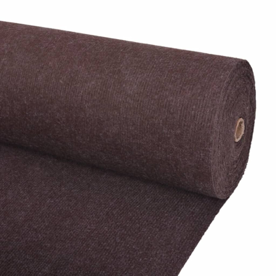 vidaXL Tapijt 1,2x20 m ribstof bruin vidaXL Tapijt 1,2x20 m ribstof bruin afbeelding 1