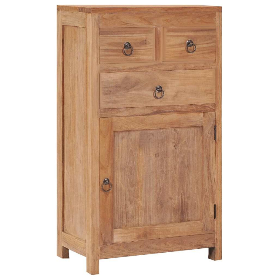 vidaXL Dressoir 50x30x90 cm massief teakhout afbeelding 1