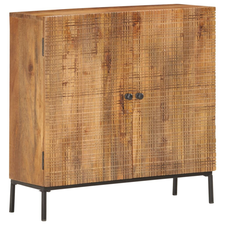 vidaXL Dressoir 75x30x75 cm massief mangohout vidaXL Dressoir 75x30x75 cm massief mangohout afbeelding 1