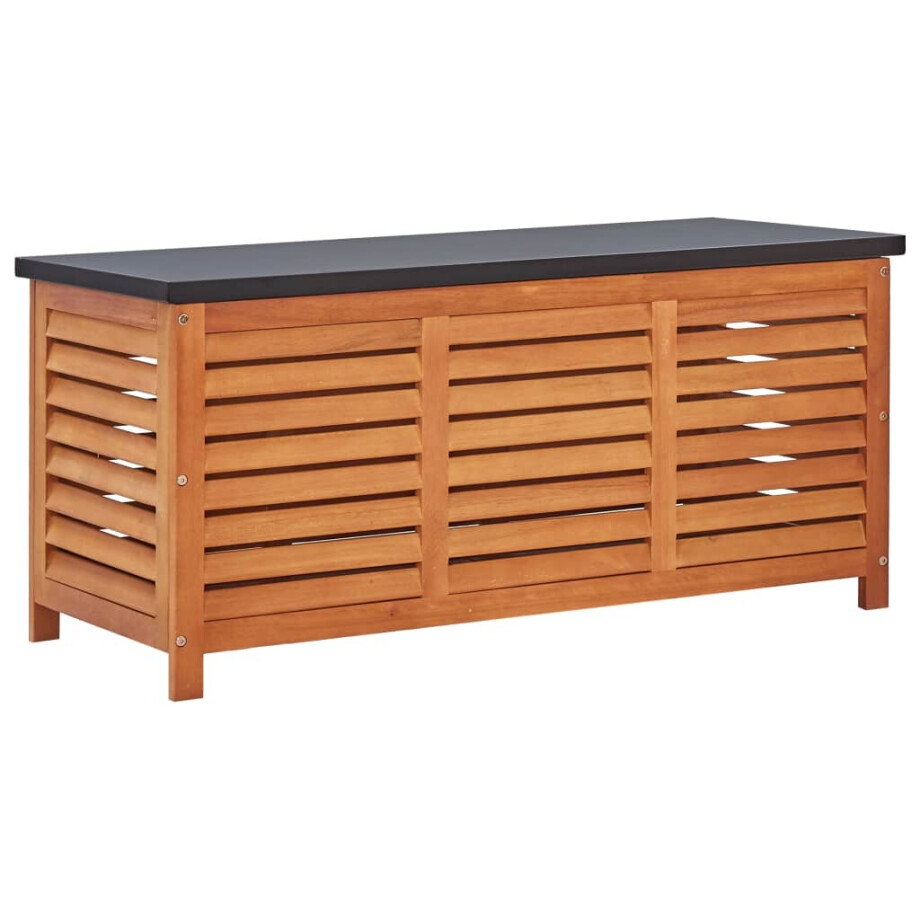 vidaXL Tuinbox 117x50x55 cm massief eucalyptushout afbeelding 1