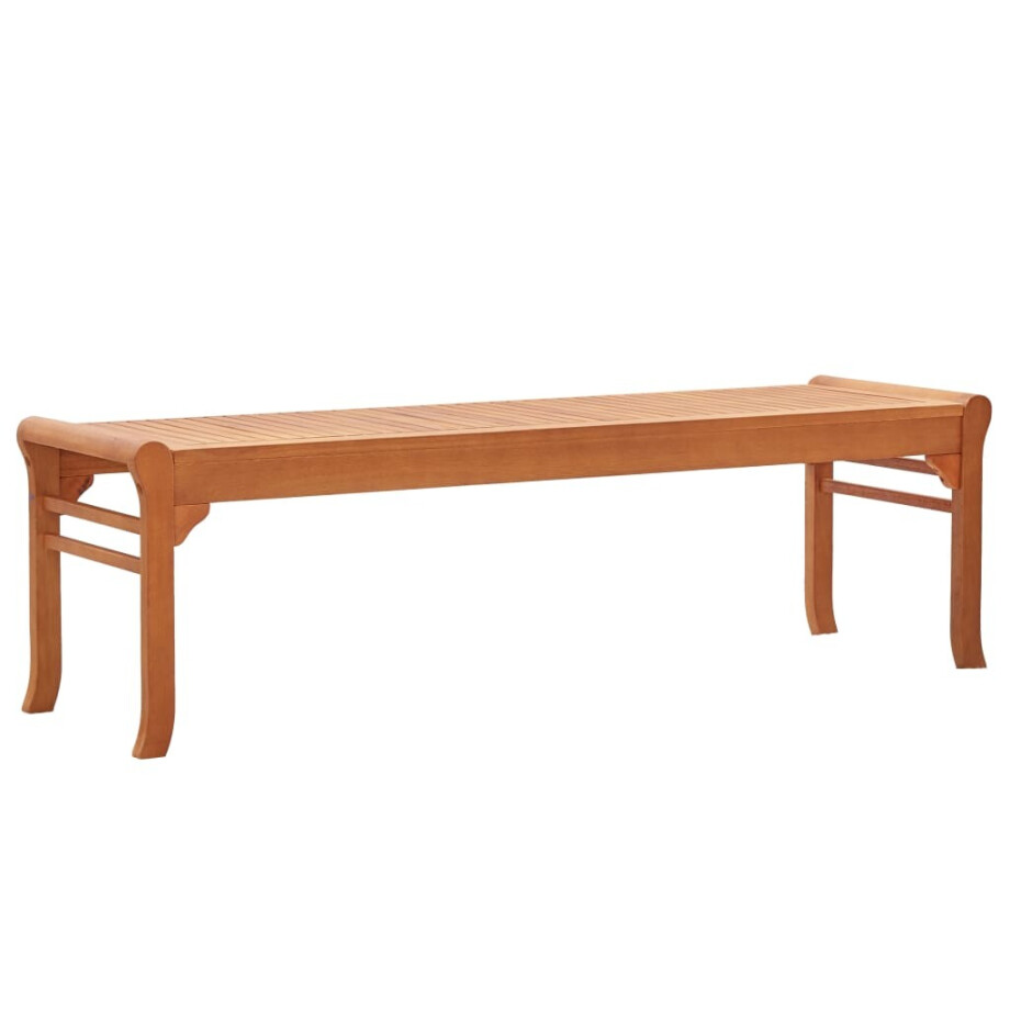 vidaXL Tuinbank 3-zits 150 cm massief eucalyptushout afbeelding 1