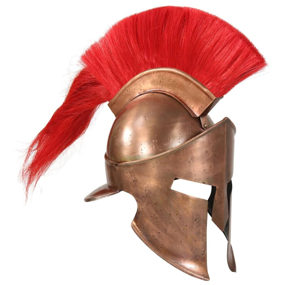 vidaXL Soldatenhelm Grieks replica LARP staal koperkleurig afbeelding 