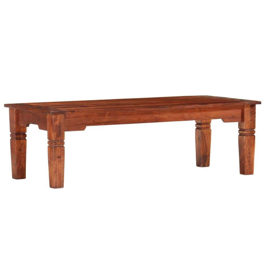 vidaXL Salontafel 110x50x35 cm massief acaciahout vidaXL Salontafel 110x50x35 cm massief acaciahout afbeelding 1