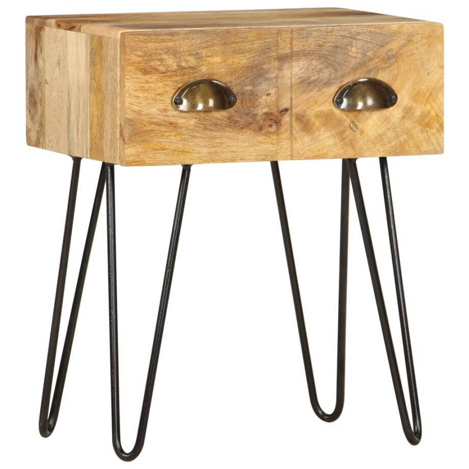 vidaXL Nachtkastje 40x30x50 cm massief mangohout vidaXL Nachtkastje 40x30x50 cm massief mangohout afbeelding 1