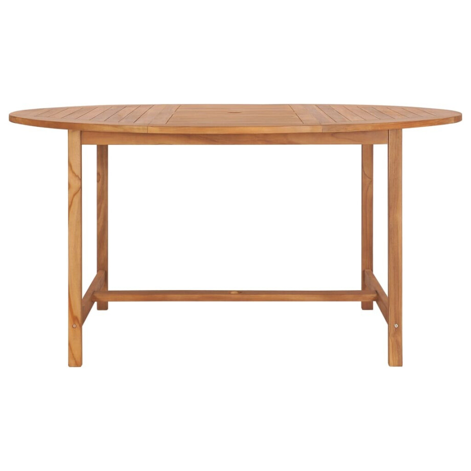 vidaXL Tuintafel 150x76 cm massief teakhout afbeelding 1