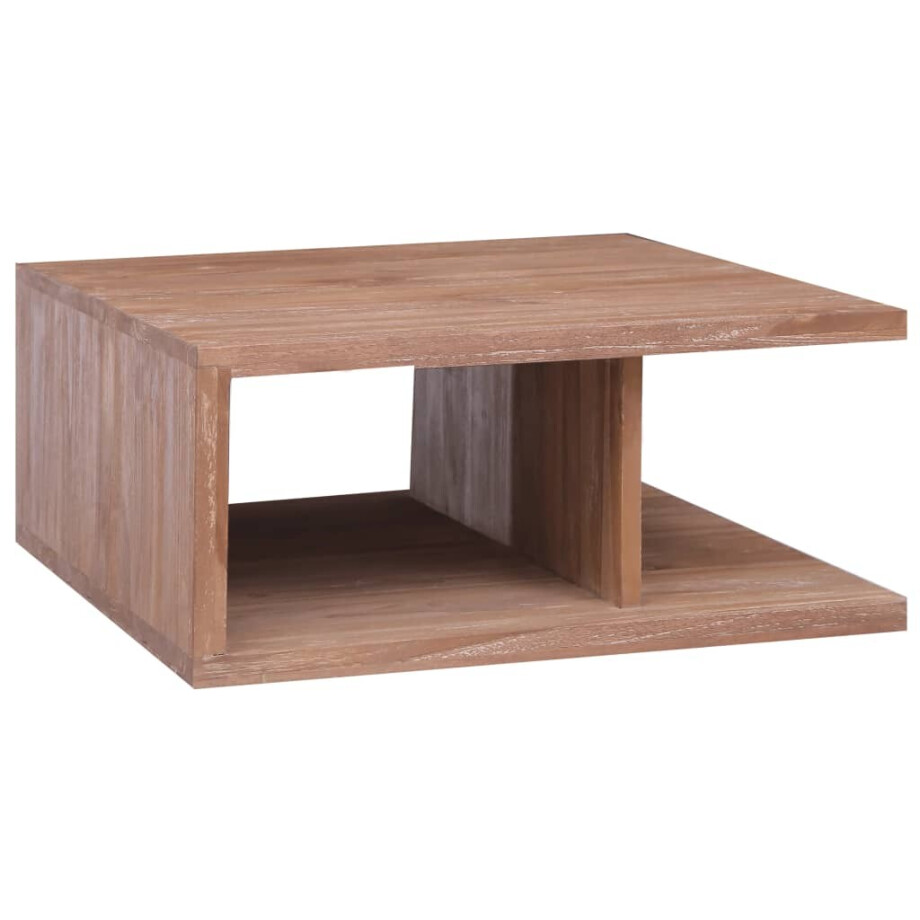 vidaXL Salontafel 70x70x30 cm massief teakhout vidaXL Salontafel 70x70x30 cm massief teakhout afbeelding 1