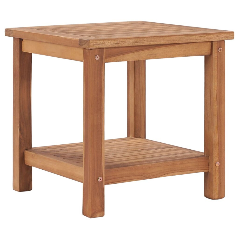 vidaXL Salontafel 45x45x45 cm massief teakhout vidaXL Salontafel 45x45x45 cm massief teakhout afbeelding 1