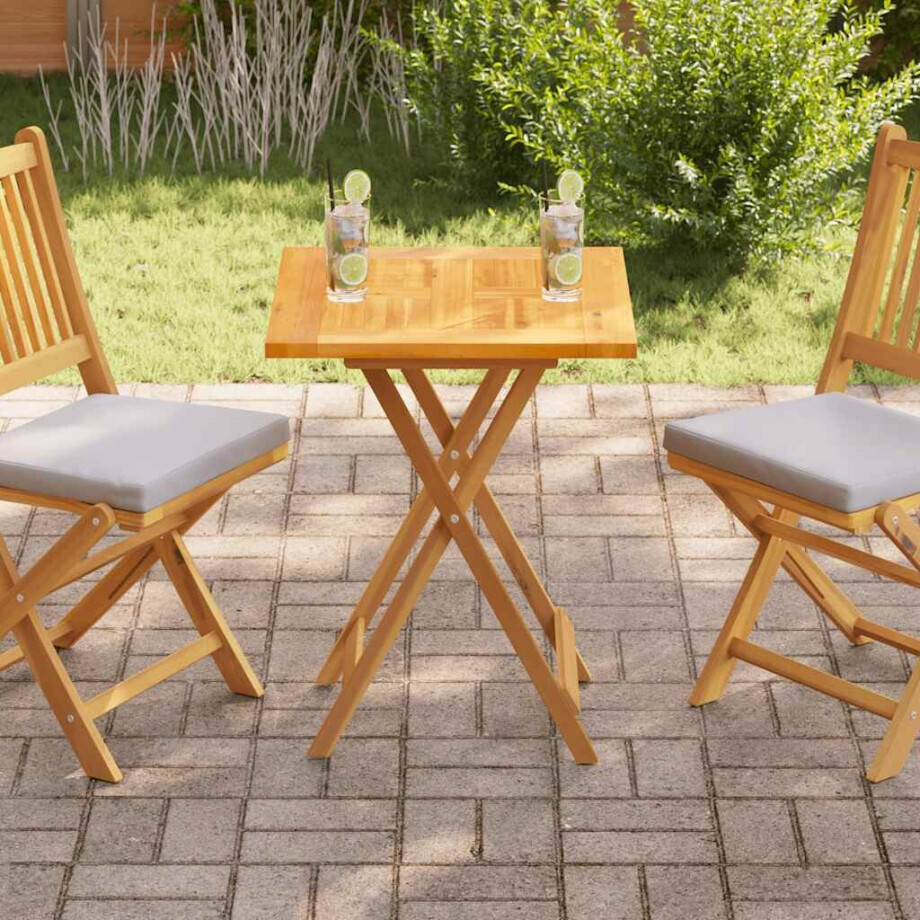 vidaXL Tafelblad 60x60x2,5 cm massief teakhout vidaXL Tafelblad 60x60x2,5 cm massief teakhout afbeelding 1