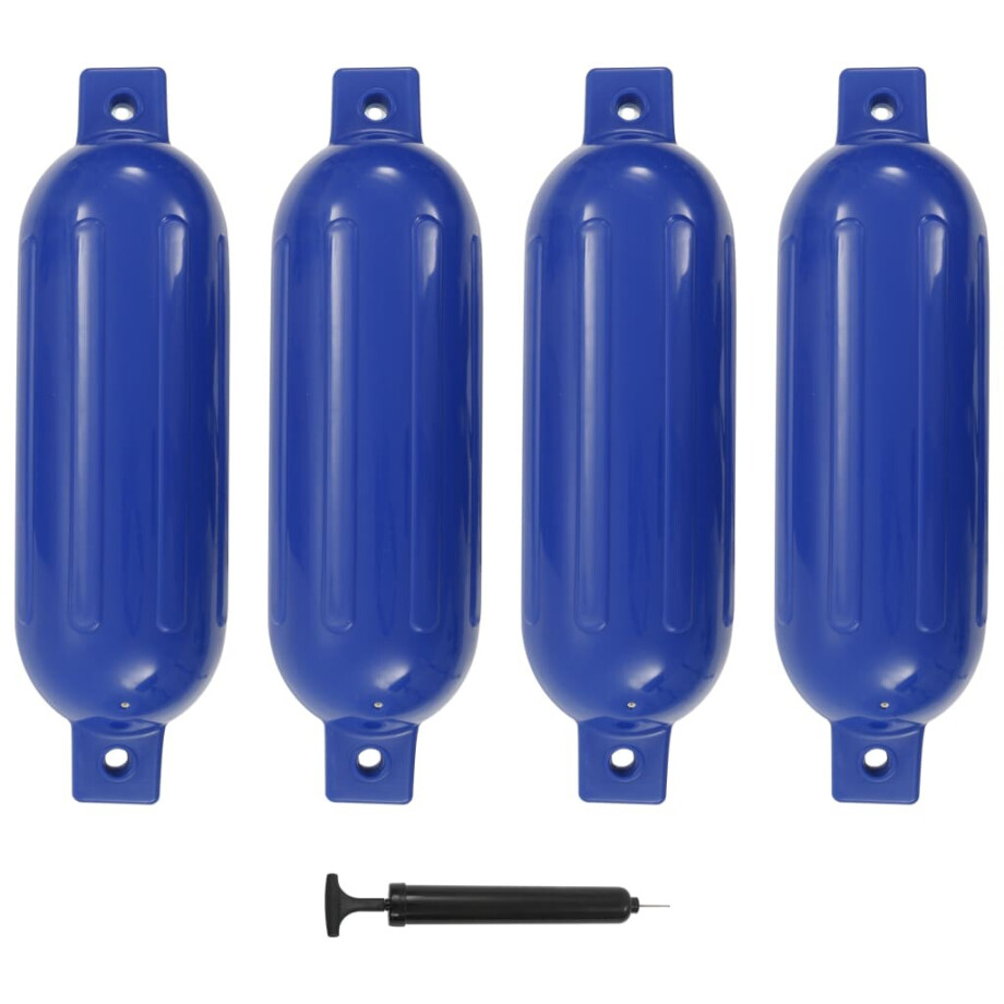 vidaXL Bootstootkussens 4 st 51x14 cm PVC blauw vidaXL Bootstootkussens 4 st 51x14 cm PVC blauw afbeelding 1