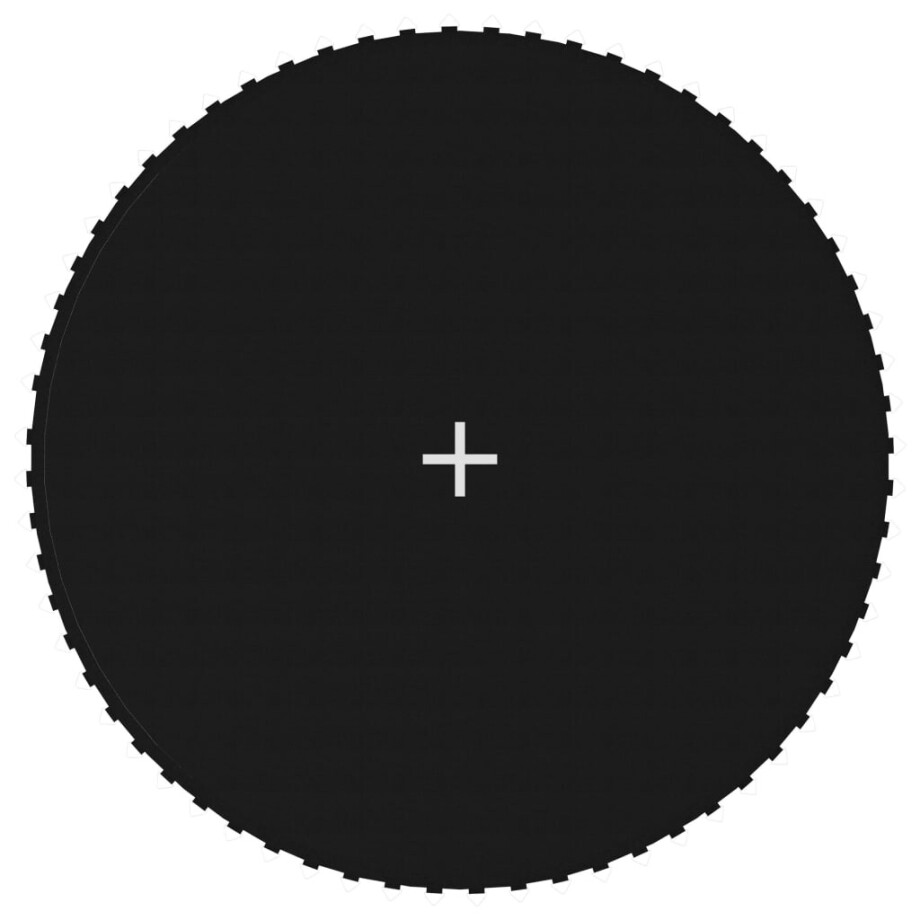 vidaXL Springmat voor 12 feet/3,66 m ronde trampoline stof zwart afbeelding 1