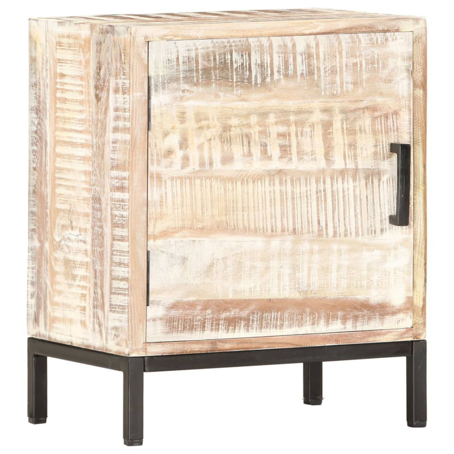 vidaXL Nachtkastje 40x30x50 cm massief acaciahout afbeelding 1