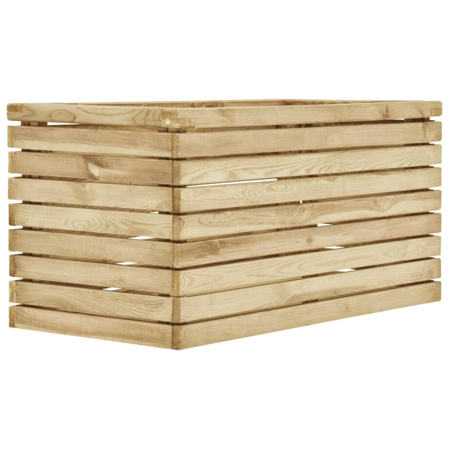 vidaXL Plantenbak verhoogd 100x50x50 cm geïmpregneerd grenenhout afbeelding 1