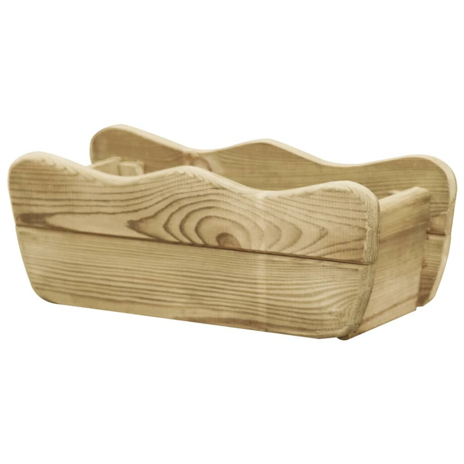 vidaXL Plantenbak verhoogd 50x18x18 cm geïmpregneerd grenenhout afbeelding 1