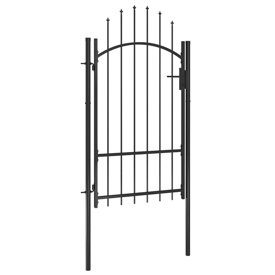 vidaXL Tuinpoort Woerden staal 1x1,7m zwart vidaXL Tuinpoort Woerden staal 1x1,7m zwart afbeelding 1