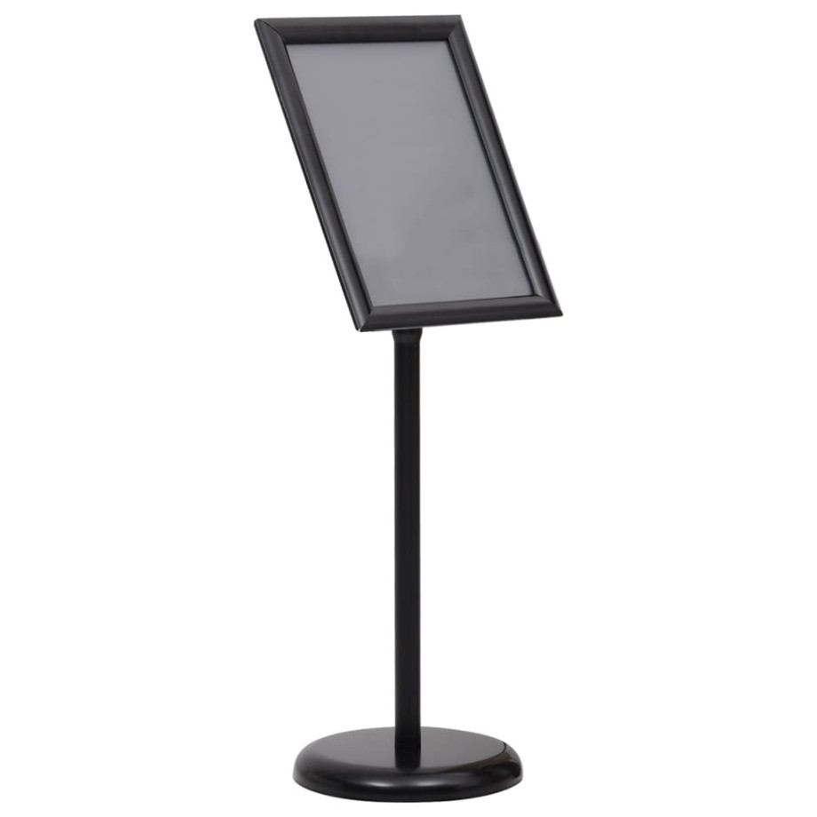 vidaXL Posterstandaard A3 aluminiumlegering zwart afbeelding 1