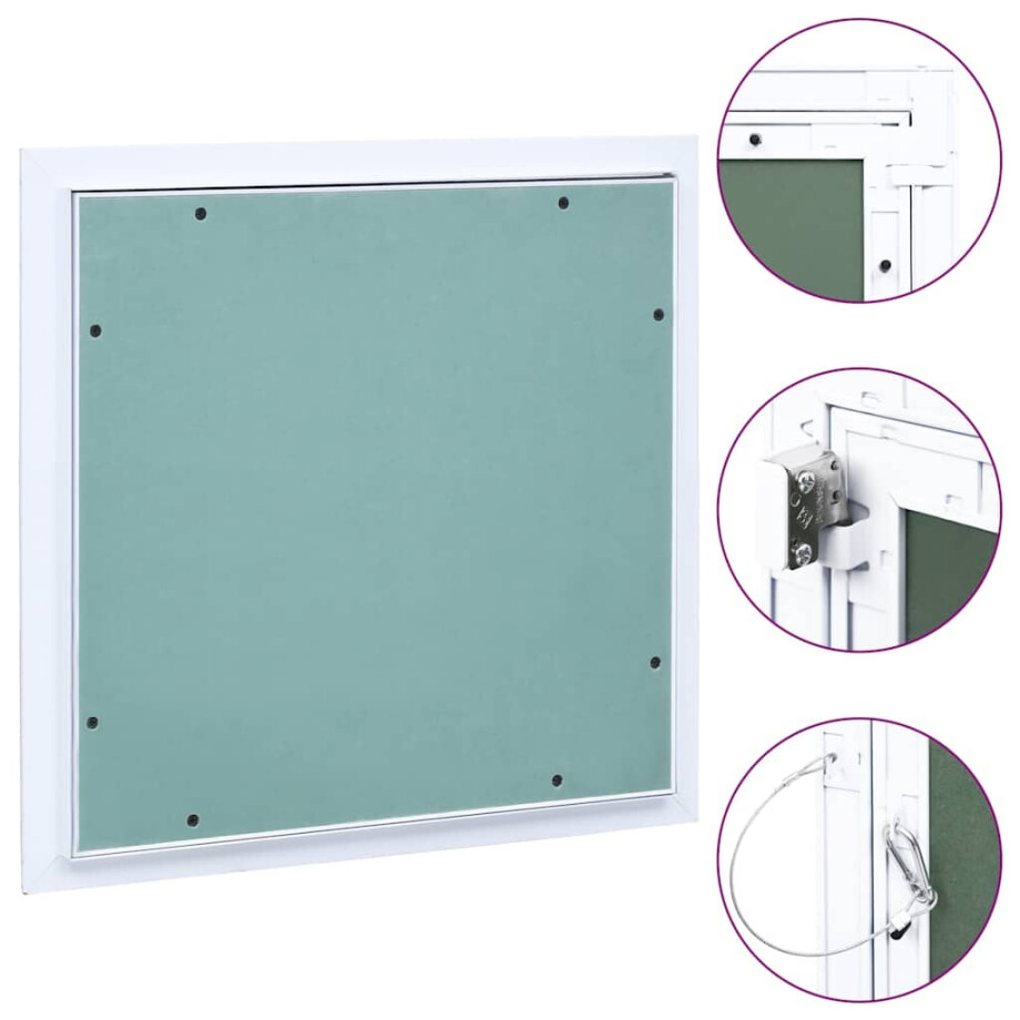 vidaXL Toegangspaneel met aluminium frame en gipsplaat 200x200 mm vidaXL Toegangspaneel met aluminium frame en gipsplaat 200x200 mm afbeelding 1