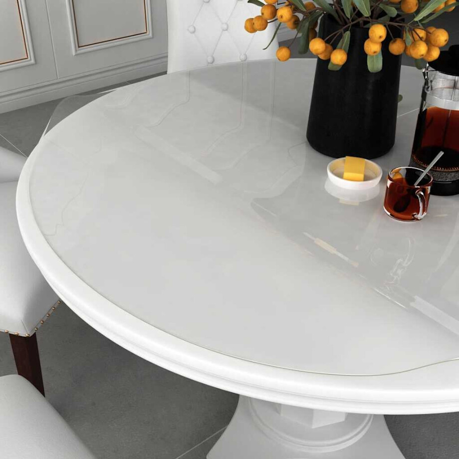 vidaXL Tafelbeschermer Ø70 cm 1,6 mm PVC transparant vidaXL Tafelbeschermer Ø70 cm 1,6 mm PVC transparant afbeelding 1