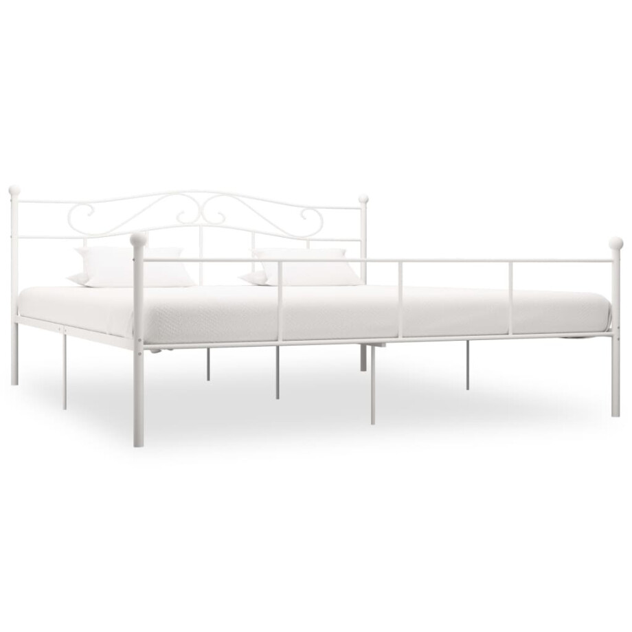 vidaXL Bedframe metaal wit 180x200 cm vidaXL Bedframe metaal wit 180x200 cm afbeelding 1