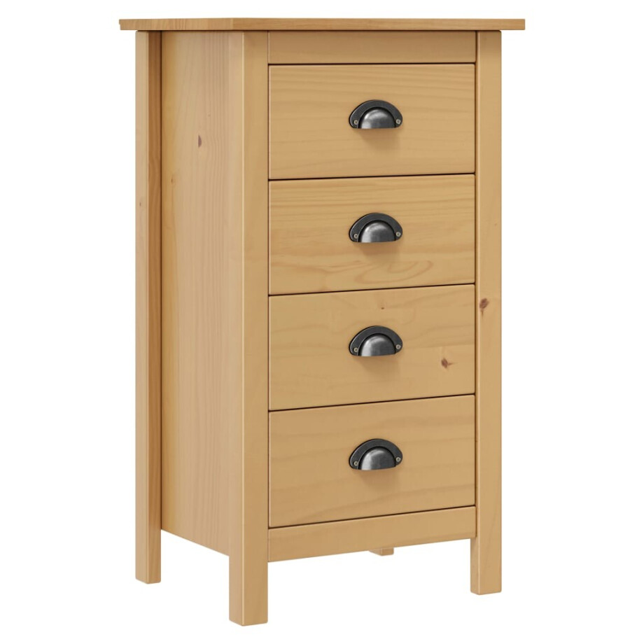 vidaXL Dressoir Hill 46x35x80 cm massief grenenhout vidaXL Dressoir Hill 46x35x80 cm massief grenenhout afbeelding 1
