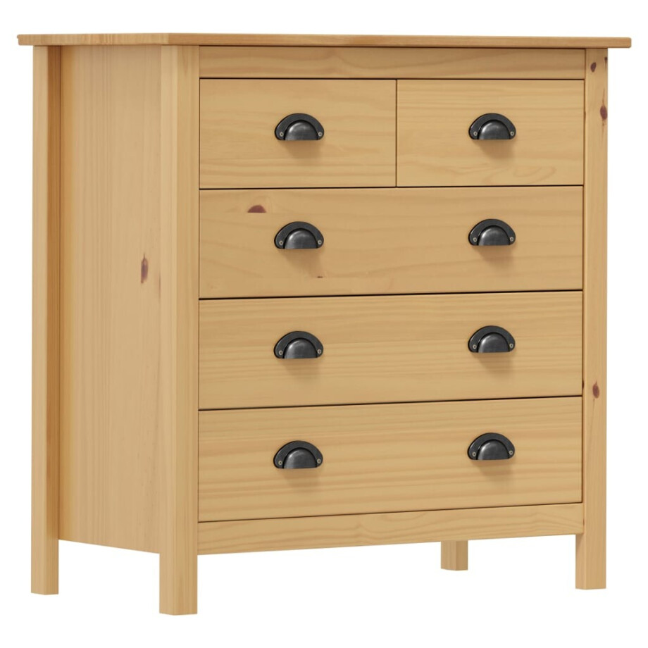 vidaXL Dressoir Hill 79x40x80 cm massief grenenhout vidaXL Dressoir Hill 79x40x80 cm massief grenenhout afbeelding 1
