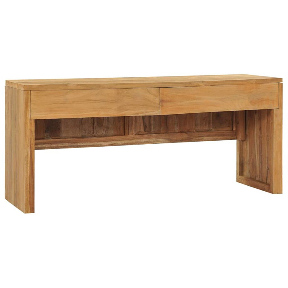 vidaXL Tv-meubel 100x35x45 cm massief teakhout afbeelding 1