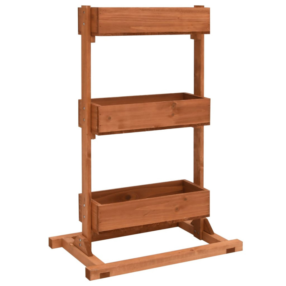 vidaXL Plantenbak 52x30x78 cm vurenhout afbeelding 1