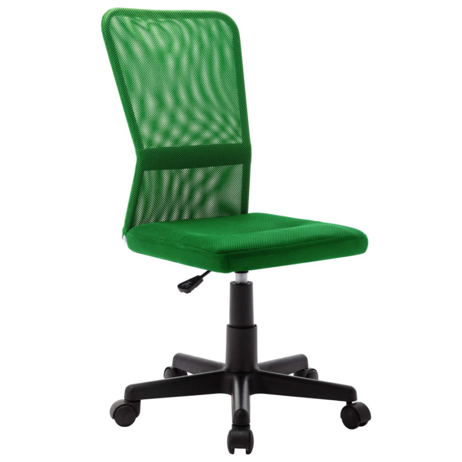 vidaXL Kantoorstoel 44x52x100 cm mesh stof groen afbeelding 1