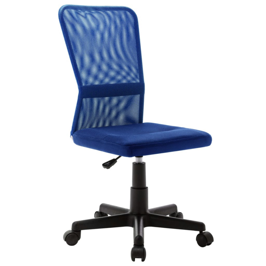 vidaXL Kantoorstoel 44x52x100 cm mesh stof blauw afbeelding 1