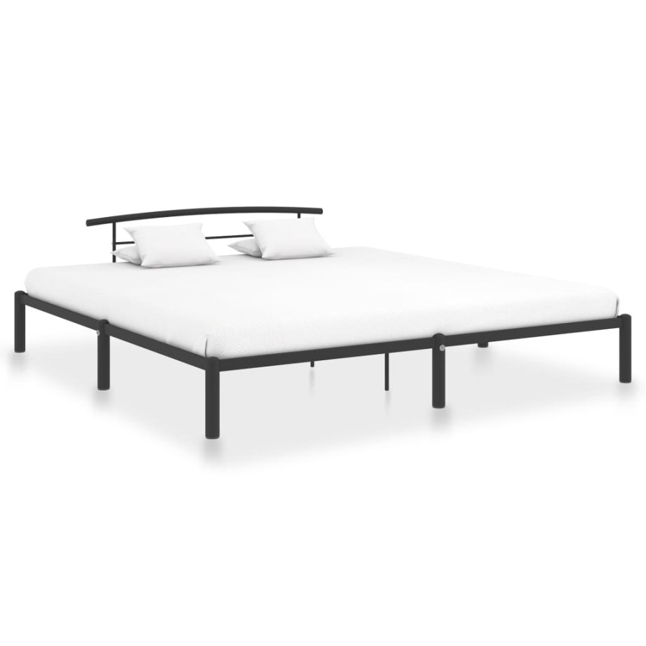 vidaXL Bedframe metaal zwart 180x200 cm afbeelding 1