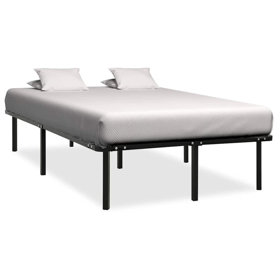 vidaXL Bedframe metaal zwart 160x200 cm vidaXL Bedframe metaal zwart 160x200 cm afbeelding 1