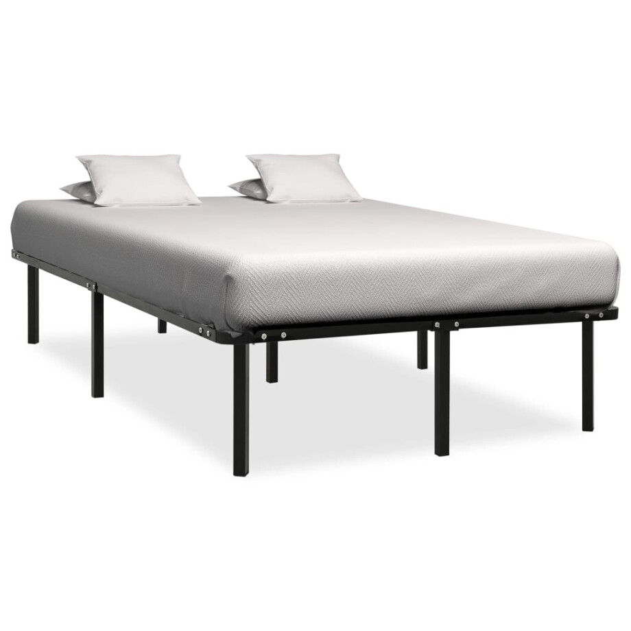 vidaXL Bedframe metaal zwart 200x200 cm afbeelding 1