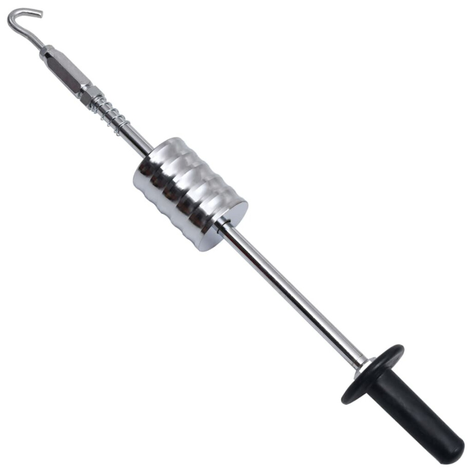 vidaXL Schuifhamer met haak 65 cm koolstofstaal afbeelding 1