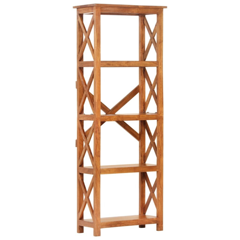 vidaXL Boekenkast 60x30x160 cm acaciahout met honingafwerking vidaXL Boekenkast 60x30x160 cm acaciahout met honingafwerking afbeelding 1