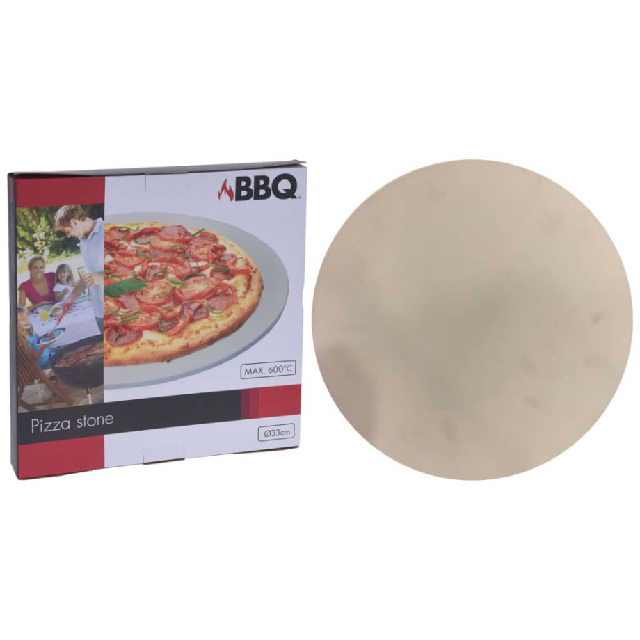ProGarden Pizzasteen voor barbecue 30 cm crèmekleurig afbeelding 1