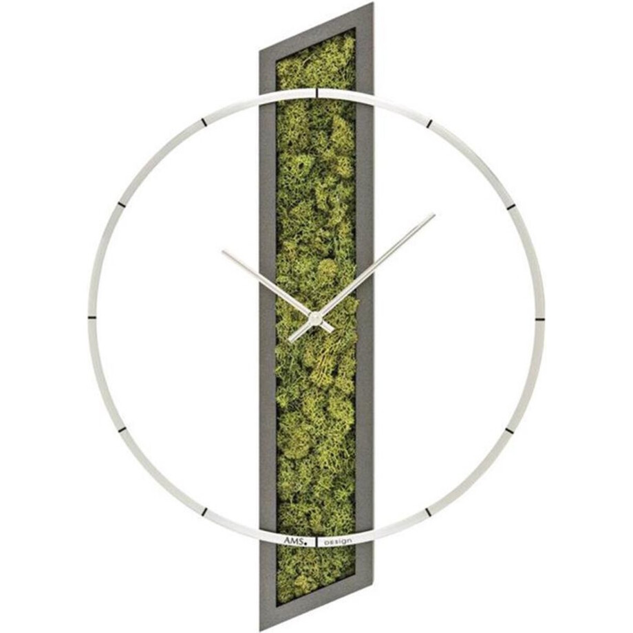 AMS houten wandklok met quartz-uurwerk afbeelding 1